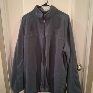 Croft & Barrow Men's Thermacheck 200 fleece jacket in a blue-grey Size 2XLT